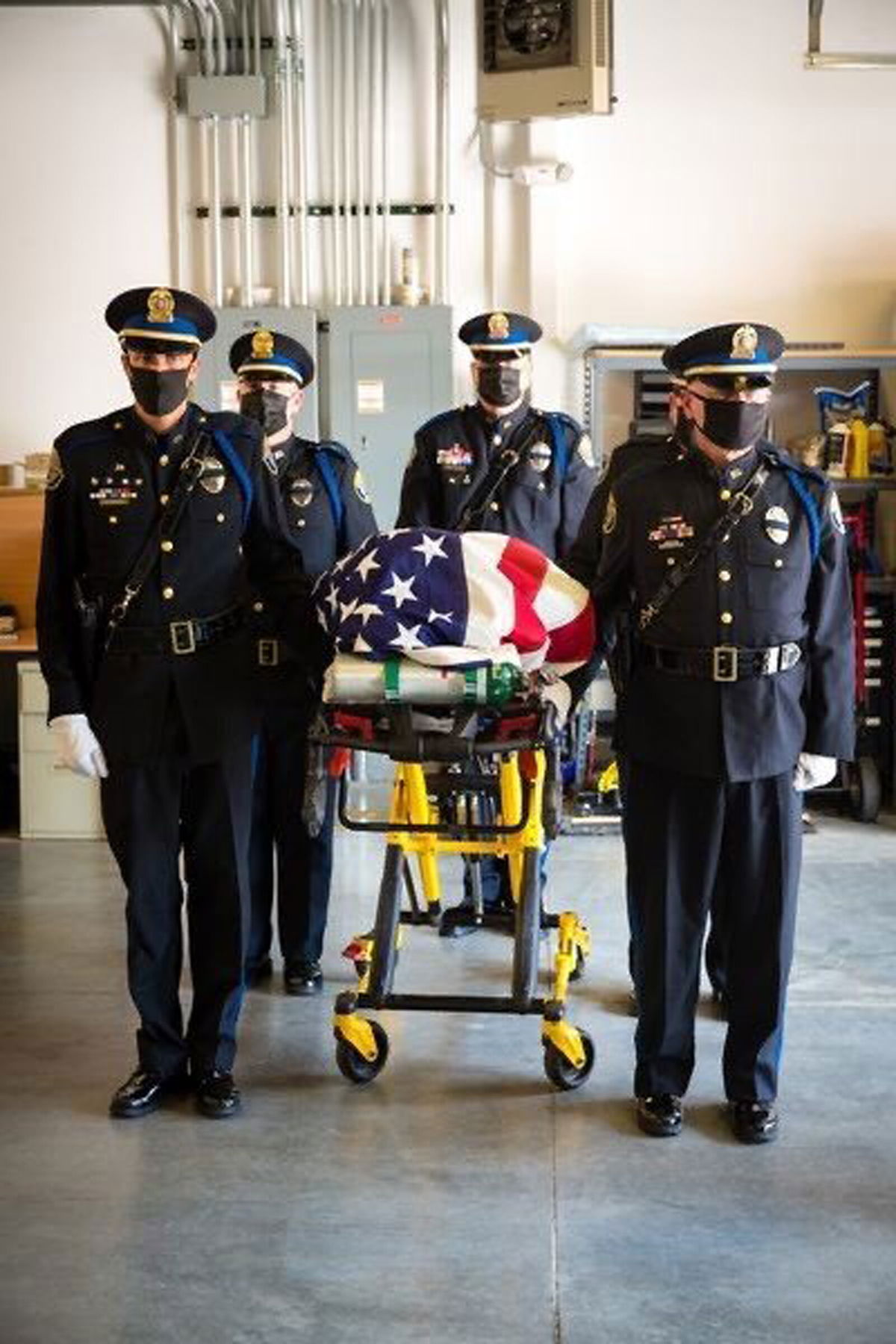 <i>Independence Police Department</i><br/>The procession of fallen Officer Blaize Madrid-Evans. The 22-year-old police officer at Independence Police Department in Missouri