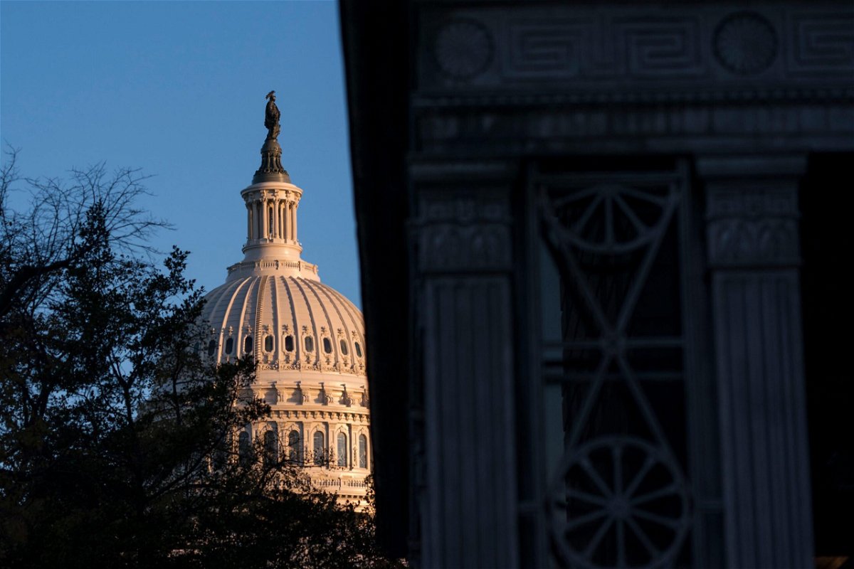 <i>Sarah Silbiger/Getty Images</i><br/>Senate Democrats at the Capitol