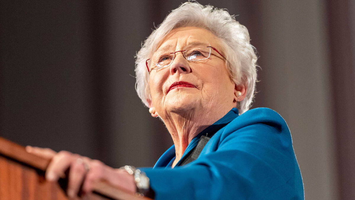 <i>Vasha Hunt/AP</i><br/>Gov. Kay Ivey has proposed using up to $400 million of federal Covid-19 relief money