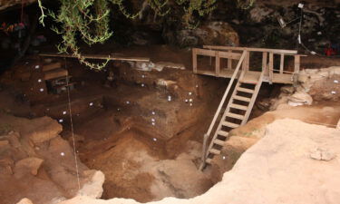 Entrance to Contrebandiers Cave