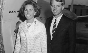 Then-Democratic Sen. Robert F. Kennedy of New York and his wife