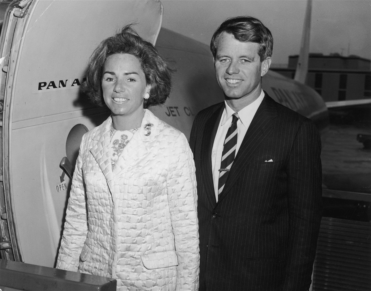 <i>Hulton Archive/Archive Photos/Getty Images</i><br/>Then-Democratic Sen. Robert F. Kennedy of New York and his wife