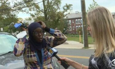 Cassandra Wyatt (left) said an elementary school teacher forcibly removed her daughter's hijab from her head while she was in class.