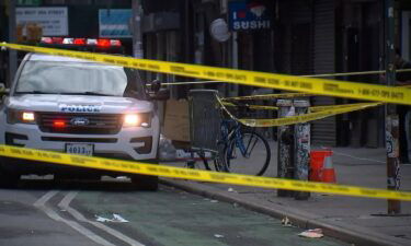 New York City police investigate an October 24 incident during which two homeless men involved in a dispute stabbed each other.