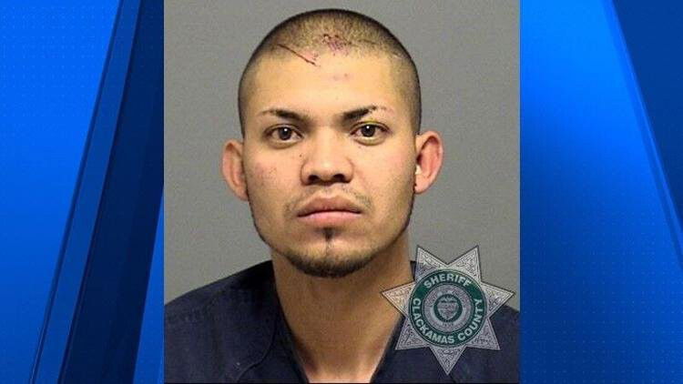 <i>Clackamas County Sheriffs Office</i><br/>A 25-year-old man is behind bars on numerous charges after a wild crime spree that ended when he was arrested while wearing a stolen Ricky Bobby 