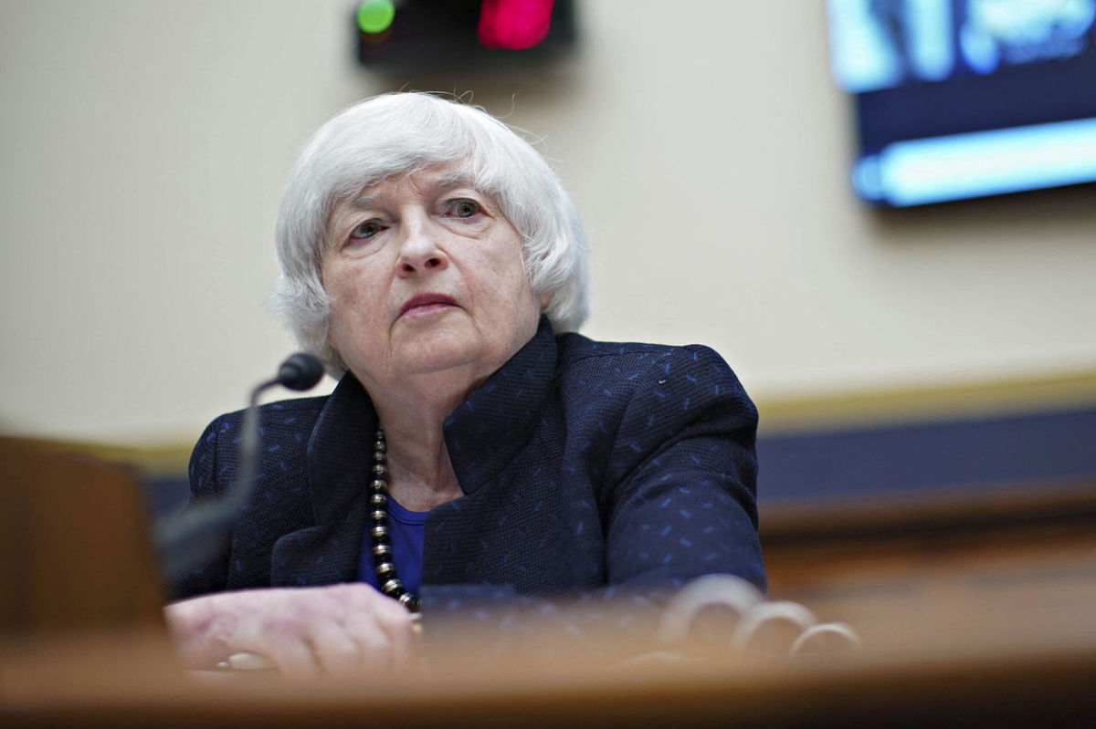 <i>Al Drago/Pool/AFP/Getty Images</i><br/>US Treasury Secretary Janet Yellen testifies before the House Oversight And Government Reform Committee hearings on oversight of the Treasury Department's and Federal Reserve's Pandemic Response