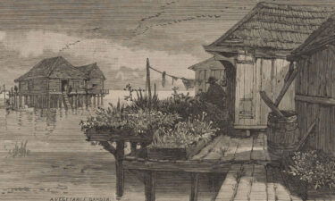 "Bits of Saint Malo Scenery" pictured in Harper's Weekly in March of 1883.