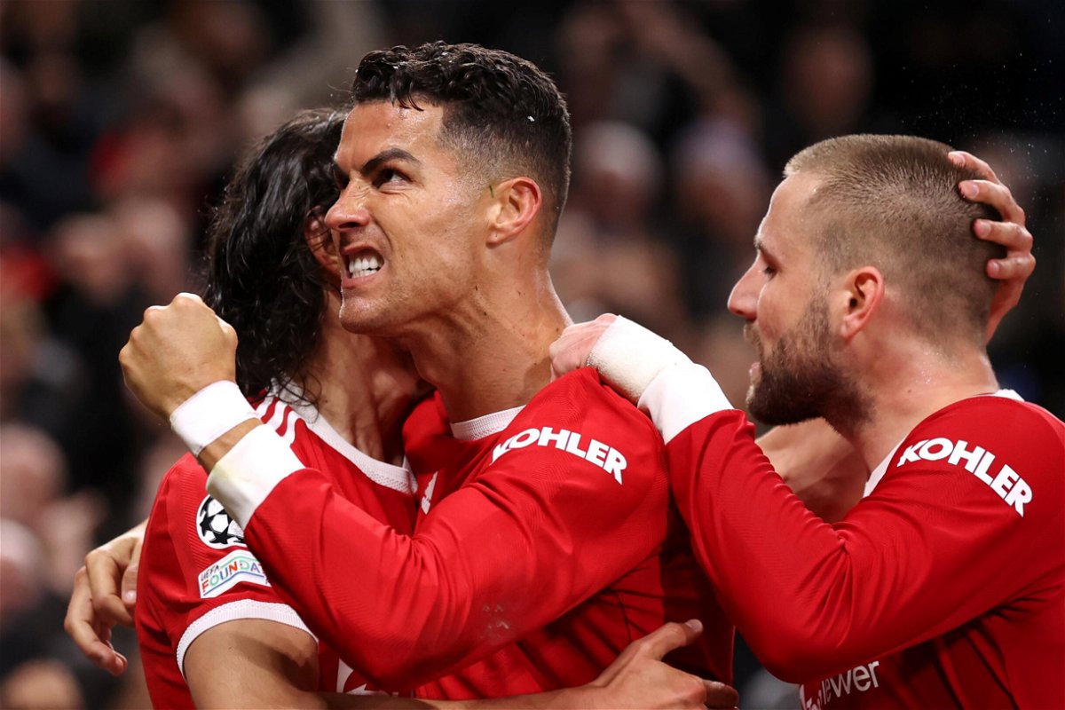 <i>Naomi Baker/Getty Images Europe/Getty Images</i><br/>Cristiano Ronaldo scored a late winning goal to complete a stunning Manchester United comeback against Atalanta in the Champions League.