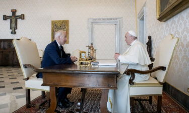 President Joe Biden gave Pope Francis a deeply personal challenge coin during his trip to the Vatican on October 29