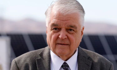 Nevada Gov. Steve Sisolak was injured in a two-car accident in Las Vegas Sunday