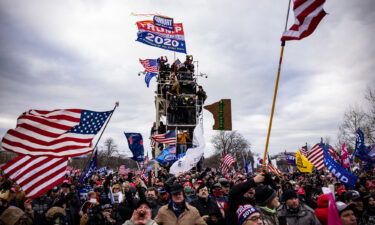 Pro-Trump supporters storm the U.S. Capitol following a rally with President Donald Trump on January 6 in Washington