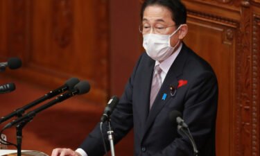 Japan's Prime Minister Fumio Kishida dissolved Parliament's lower house on Thursday. Kishida is shown here during a speech at the lower house of Parliament in Tokyo