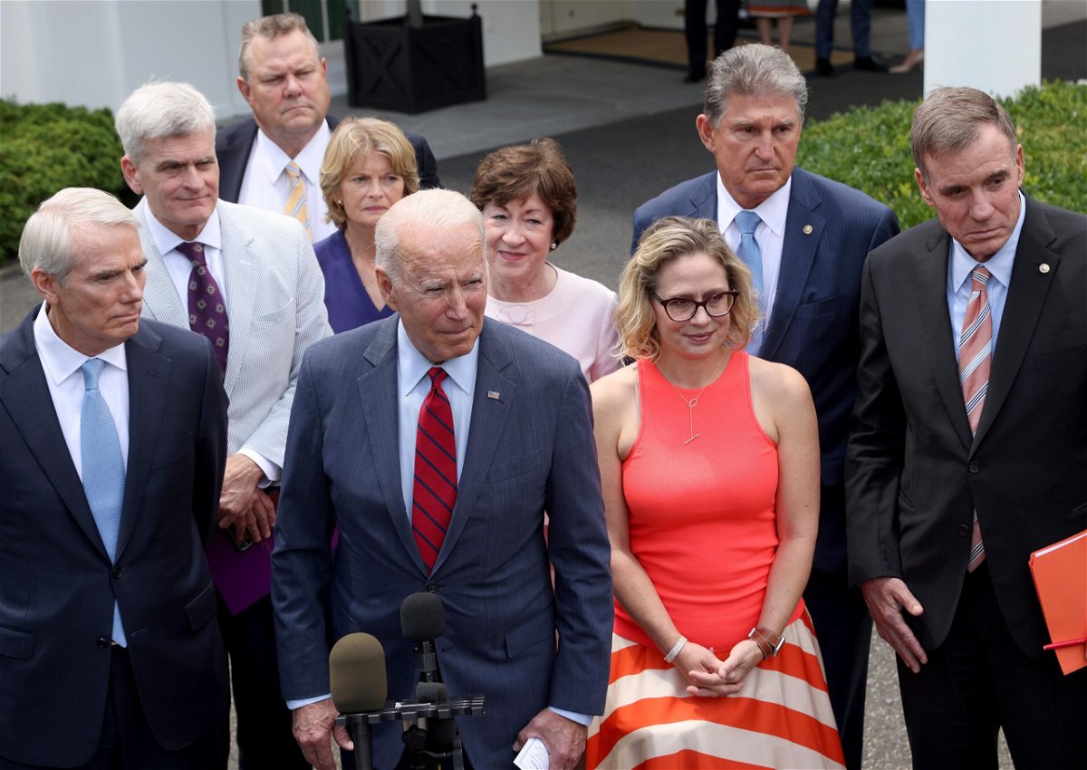 <i>Win McNamee/Getty Images</i><br/>Top Biden administration officials are now weighing a range of different ideas to finance a sweeping economic and climate package as opposition from Democratic Sen. Kyrsten Sinema has thrown initial plans to raise the corporate tax rate into doubt