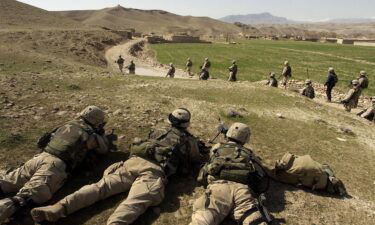 U.S. soldiers guard the Baghran Valley where Taliban and possibly al Qaeda have been sighted during "Operation Viper" February 19