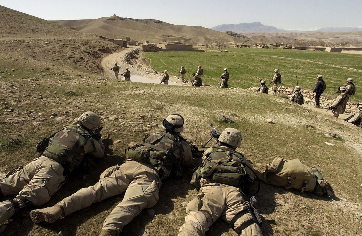 <i>David Swanson/Pool/Getty Images</i><br/>U.S. soldiers guard the Baghran Valley where Taliban and possibly al Qaeda have been sighted during 