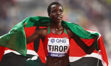 Kenyan long-distance runner Agnes Tirop
