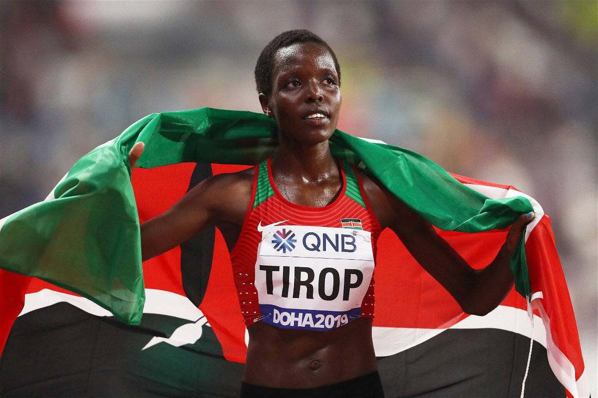 <i>Alexander Hassenstein/Getty Images for IAAF</i><br/>Kenyan long-distance runner Agnes Tirop