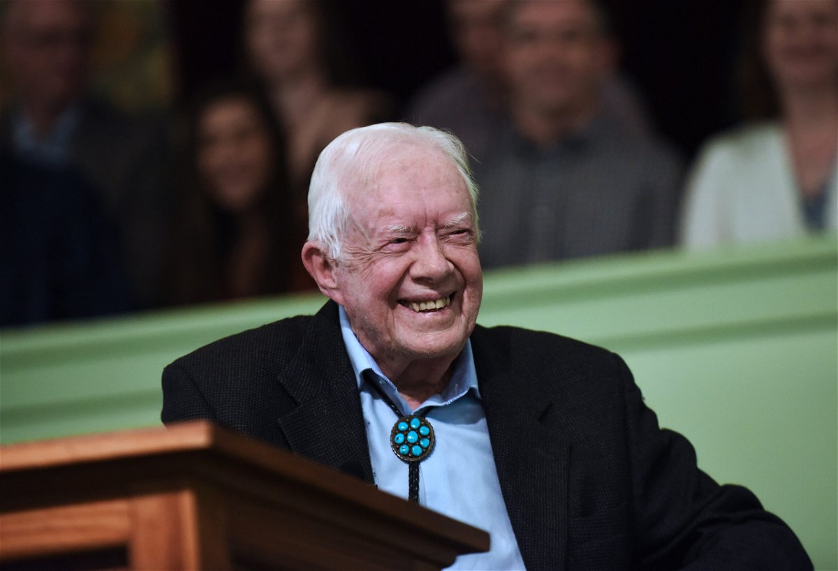 <i>Paul Hennessy/NurPhoto/Getty Images</i><br/>Former President Jimmy Carter