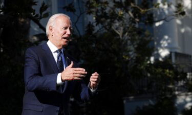 US President Joe Biden seen here on October 18 in Washington