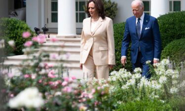 President Joe Biden (right) and Vice President Kamala Harris