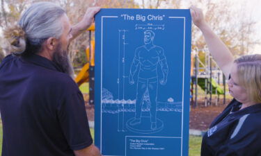#GetChristoCowra is an ad campaign backed by the Cowra tourism council and fully embraced by residents. Blueprints are shown here for the hypothetical statue of Chris Hemsworth.