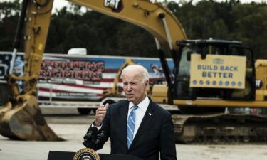 President Joe Biden on Wednesday is set to ramp up the pressure on Republicans as the nation's nears the deadline to raise the debt ceiling on Wednesday. Biden is shown here during a visit to the International Union of Operating Engineers Local 324 training facility in Howell