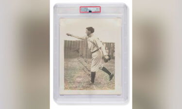 An autographed photo of baseball player "Shoeless Joe Jackson" has sold for a record $1.47 million at auction