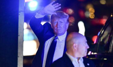 Former U.S. President Donald Trump arrives at Trump Tower in Manhattan on October 17