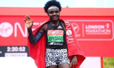 Joyciline Jepkosgei won the women's elite face during the 2021 London Marathon on October 03.