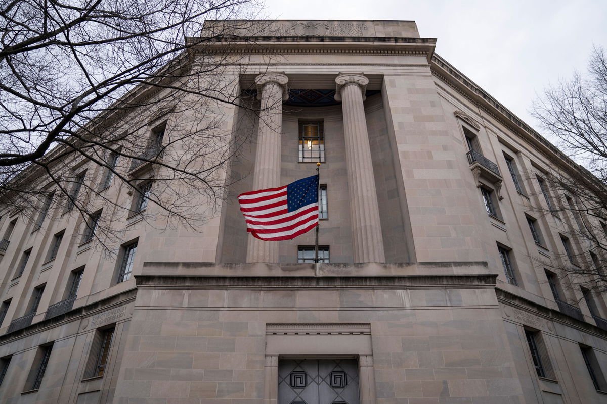 <i>Drew Angerer/Getty Images</i><br/>The Department of Justice headquarters stands on February 19