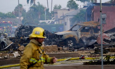 At least two people died when a twin-engine Cessna crashed in a Southern California neighborhood on Monday afternoon