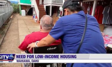 A shortage of low-income housing in Hawaii is one of the biggest challenges in getting people off the streets. But it's even more difficult to find a home for those who are homeless and disabled.