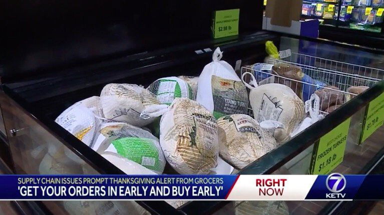 <i>KETV</i><br/>A spokesperson for the National Turkey Federation told KETV Newswatch 7 the industry is working to provide turkeys.