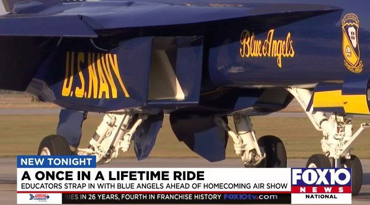 <i>WALA</i><br/>Two educators get to ride along with the Blue Angels ahead of the their homecoming show.
