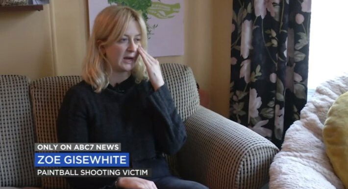 <i>KGO</i><br/>Zoe Gisewhite describes the moment she was struck by a paintball on November 6