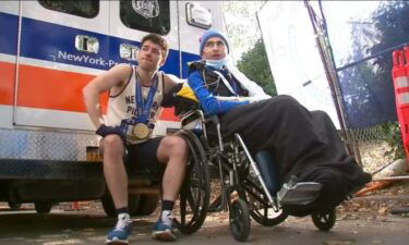 David Carles (left) sits next to his brother