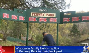 A Wisconsin family recently completed a replica of Fenway Park to their own backyard.