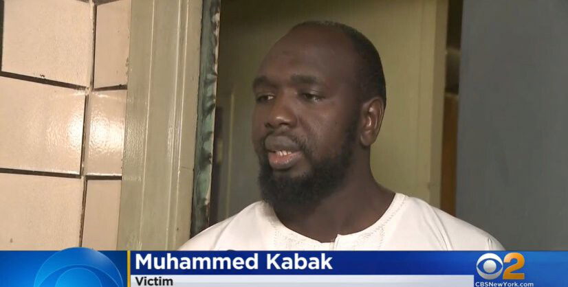 <i>WCBS</i><br/>Muhammed Kabak stands outside his apartment at the Mitchel Houses in the Bronx