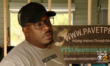 Omar Brooks helps follow veterans struggling with PTSD adopt pets.