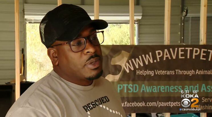 <i>KDKA</i><br/>Omar Brooks helps follow veterans struggling with PTSD adopt pets.