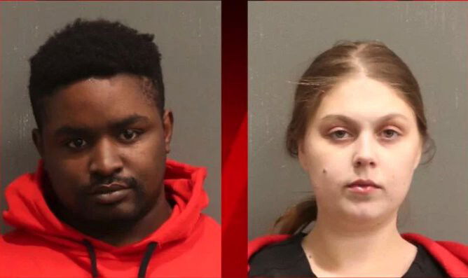 <i>Metro Nashville Police Department via WSMV</i><br/>Timothy Goldman and Brianna Franklin have each been charged with four counts of aggravated child endangerment.