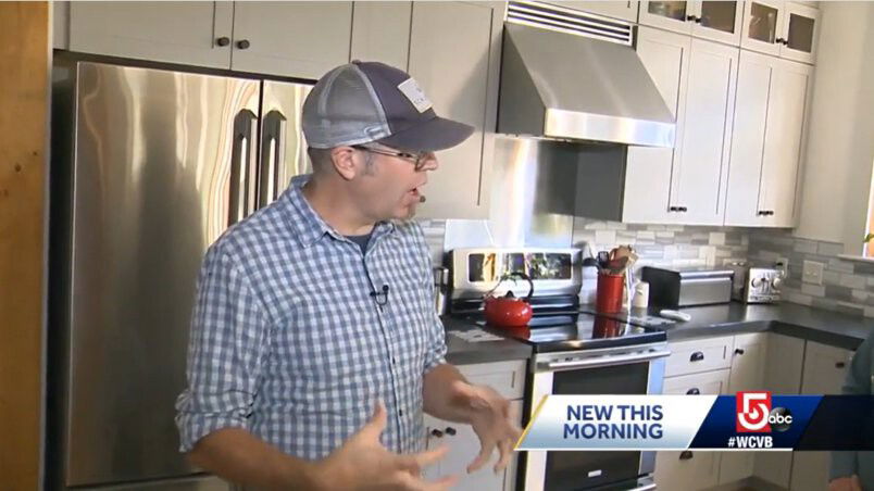 <i>WCVB</i><br/>Eric Peterson stands in the kitchen of his North Andover