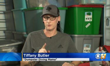 Tiffany Butler is known on social media as the 'Dumpster Diving Mama.'