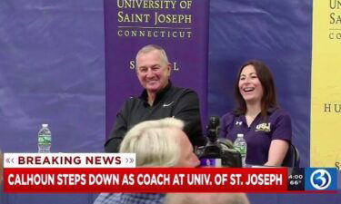 Men's basketball coach Jim Calhoun announced his retirement from the head coaching position at the University of Saint Joseph.