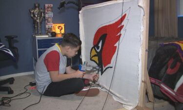 An Arizona eighth-grader is working to pay his own way so he can go on a school field trip. Angel Gonzalez gets mostly requests for custom rugs of an NFL or NBA team logo.