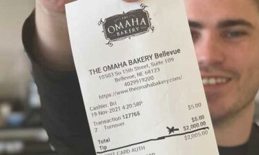 A customer at The Omaha Bakery in Bellevue ordered two turnovers