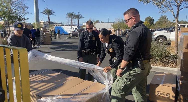 <i>Las Vegas Metropolitan Police Department Foundation via KVVU</i><br/>The Las Vegas Metropolitan Police Department Foundation kicked off its season of giving by providing 3