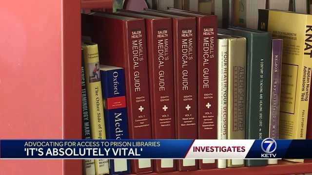 <i>KETV</i><br/>Only half of the facilities within the Nebraska Department of Corrections have formal libraries. One former inmate tells KETV Investigates that the law library changed his life.