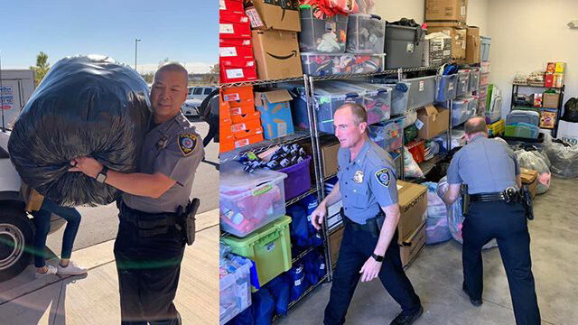 <i>Oklahoma City Police Department via KOCO</i><br/>The Oklahoma City Police Department is giving back to metro-area children experiencing homelessness.