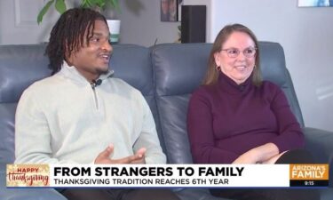 "Thanksgiving grandma" Wanda Dench and Jamal Hinton are celebrating their sixth Thanksgiving together after the mistaken text she sent him about the holiday back in 2016.